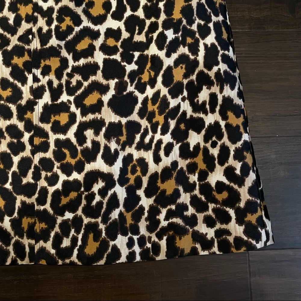 J.Crew Leopard A-Line Shift Dress NWT Size 0 - Picture 10 of 13